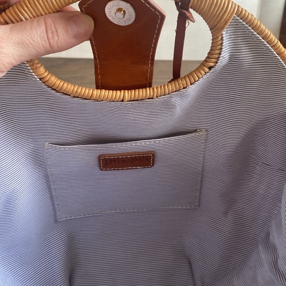 J. McLaughlin Round Wicker Handbag - Picture 5 of 6